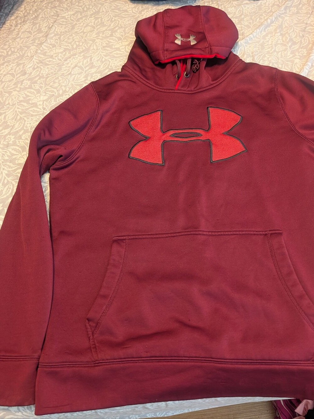 Under Armour Maroon Logo Hoodie